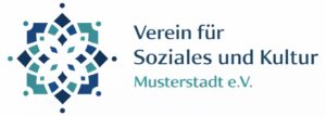 Verein für Soziales und Kultur Musterstadt e.V. Logo